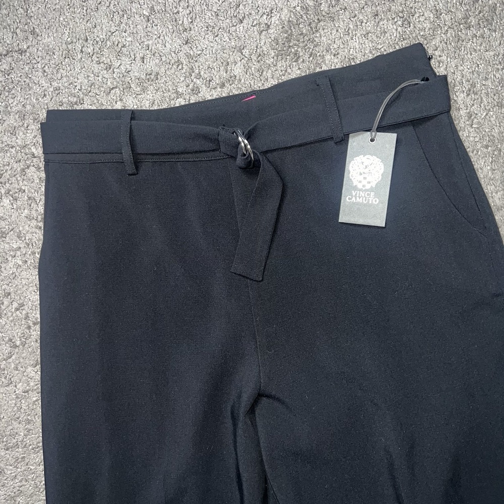 $109 Vince Camuto Rich Black Wide Leg Pants Style #‎ 9122301 Sz 6